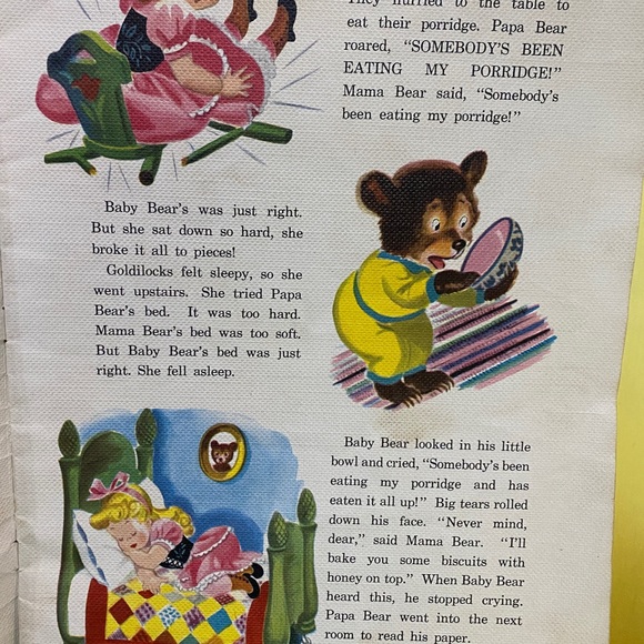 THE THREE BEARS AND OTHER STORIES VINTAGE 1951 BEAUTIFULLY ILLUSTRATED BOOK RARE - Picture 12 of 14